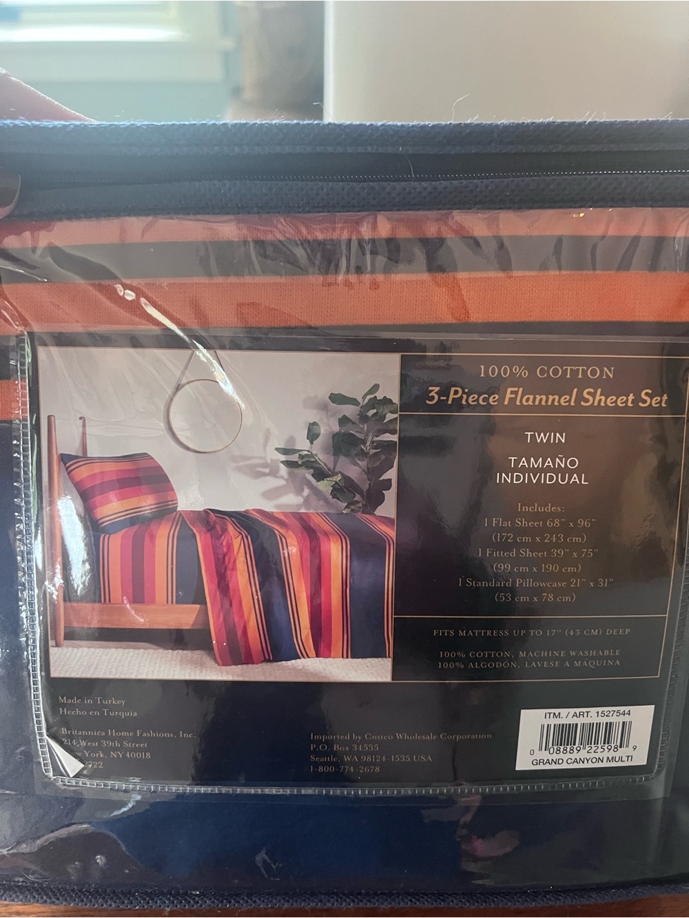 Pendleton Grand Canyon Flannel Sheet Set TWIN NWT - Picture 2 of 5